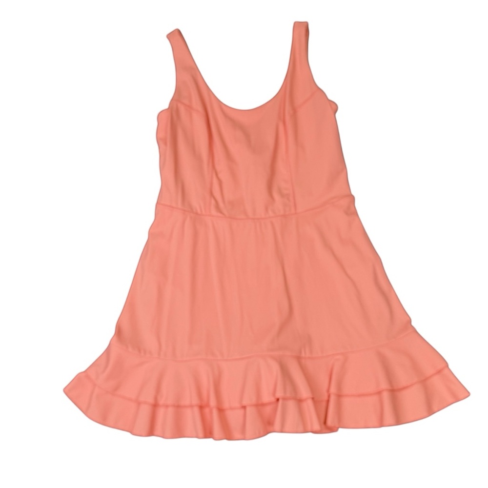JoyLab Peach Coral Athletic Tennis Dress Built in Shorts Size Medium Activewear - Picture 3 of 7
